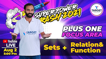 Plus One Focus Area Super Power Crash | Sets | Relations and Functions | Maths | Shahas sir
