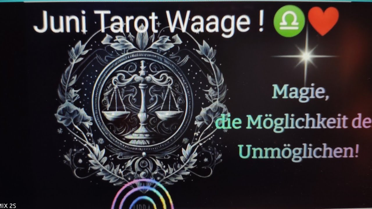 Waage ♎ Tarot💫Juni! Träume, die wahr werden! Lebe und liebe deine Schöpferkraft! ☀️🌈☀️
