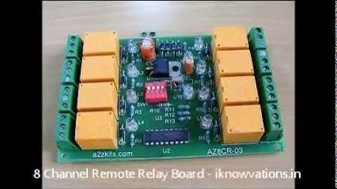 8 channel IR- Infrared Remote Control Relay  Board - An Intro.wmv