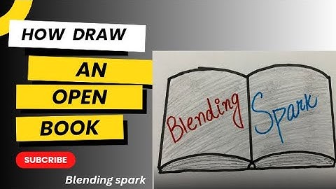 How to draw an open book with easy steps