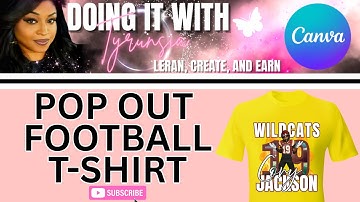 HOW TO MAKE POP OUT NUMBERS IN CANVA | FOOTBALL T-SHIRT
