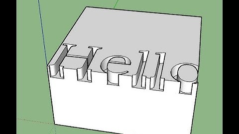 Engrave text into solid objects in SketchUp