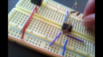 Circuitry in my electronics lab - Blinking LEDs!