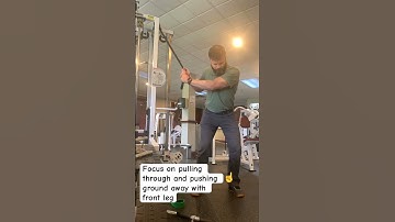 Trouble using front leg to produce ground reaction forces, try a heavy band https://amzn.to/3DWcQbO