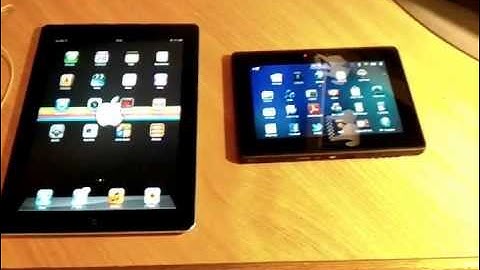 Blackberry Playbook 2.0 vs Apple ipad 2 comparison