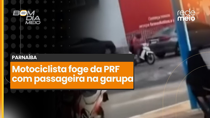 Motociclista foge da PRF em Parnaíba com passageira na garupa | Bom Dia