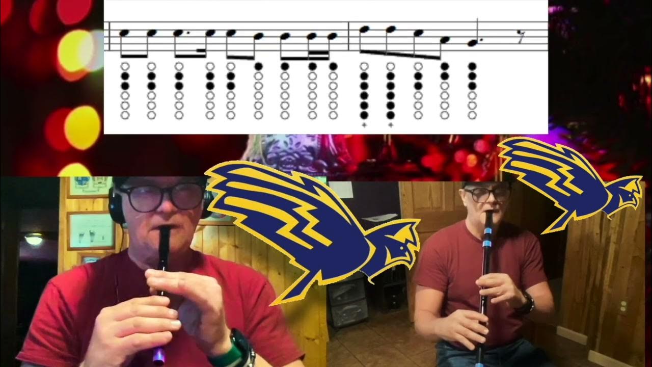 Tin Whistle Jingle Bells play a long tutorial YouTube