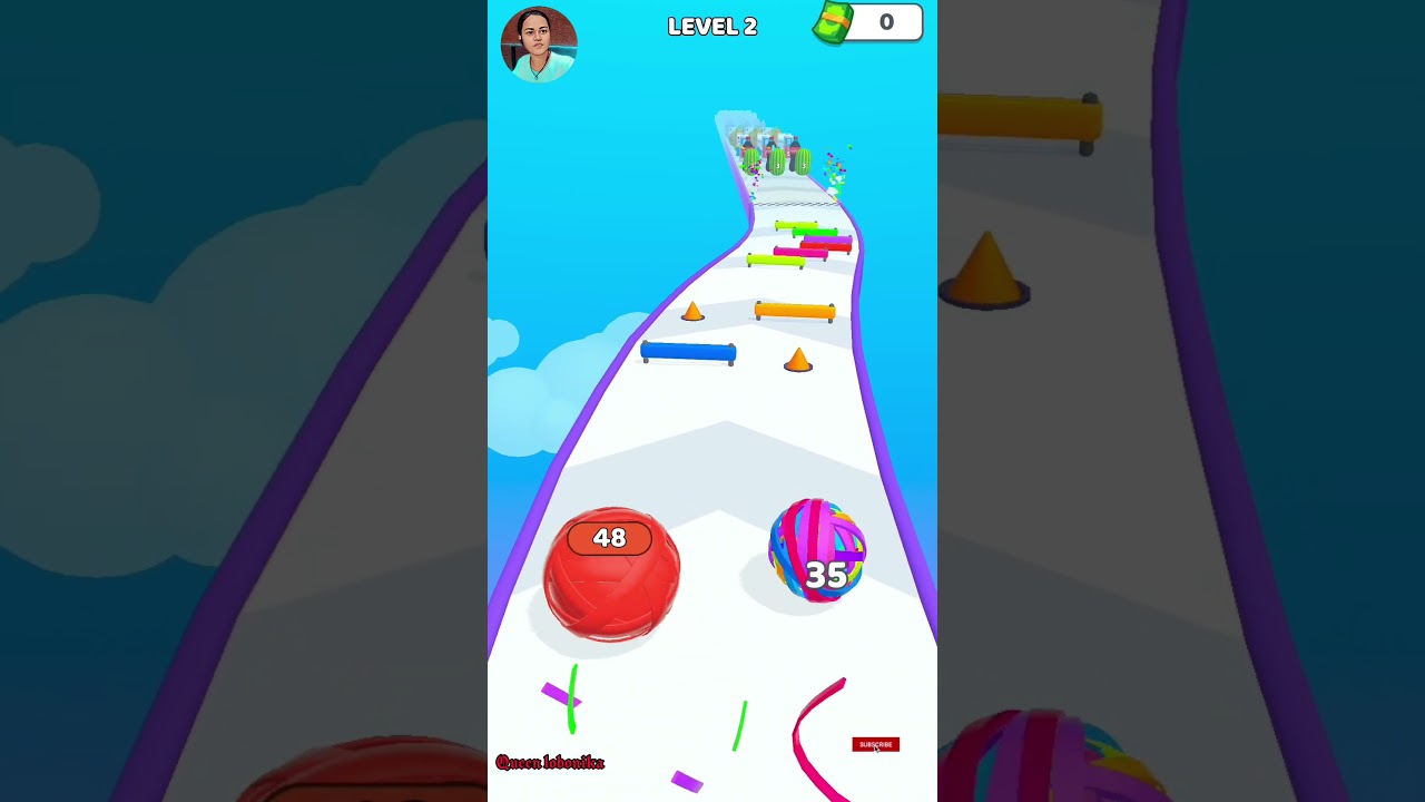 Flexy Runner 3D (RUBBER BALL RUN) New Satisfying Game All Levels