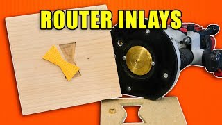 How to Make a Plunge Router Inlay with Wood Router Bushings