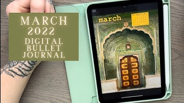 March 2022 Plan with Me | Digital Bullet Journal