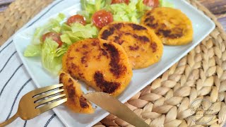 HAMBURGUESAS VEGANAS DE ALUBIAS Y BATATA, suaves y deliciosas con Mambo!!!