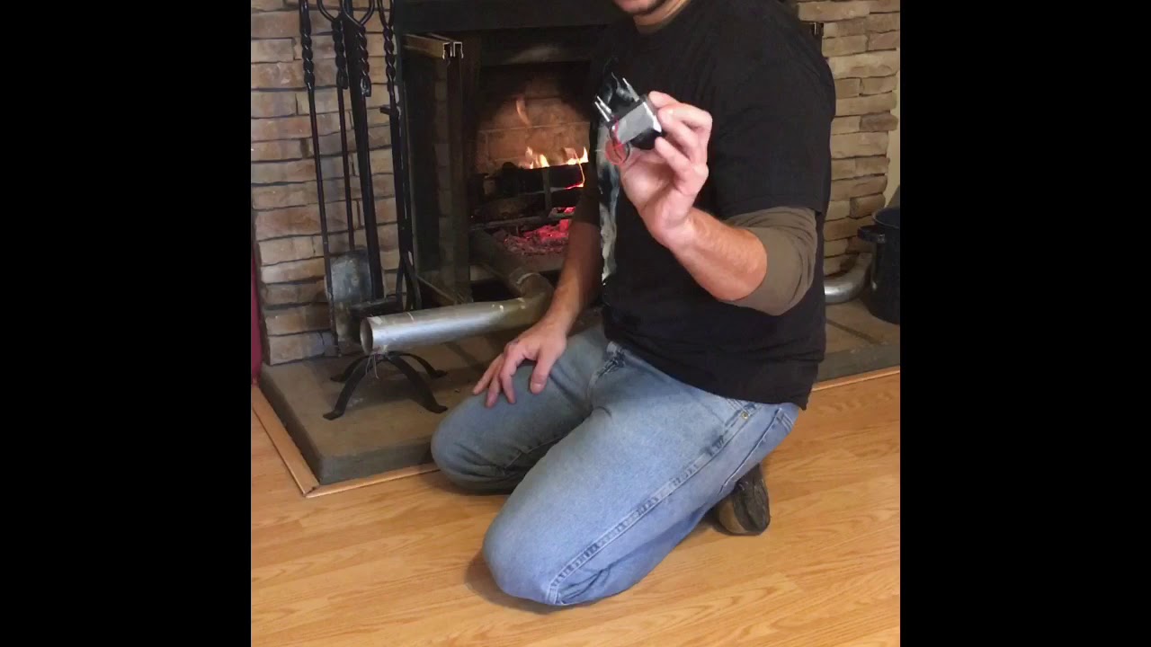 THAT OFF GRID GUY, TRUCK EXHAUST IN A FIREPLACE MODIFICATION