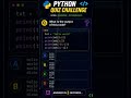 🐍 Can you crack this Python quiz?#Python #Coding #PythonQuiz #LearnPython #Shorts