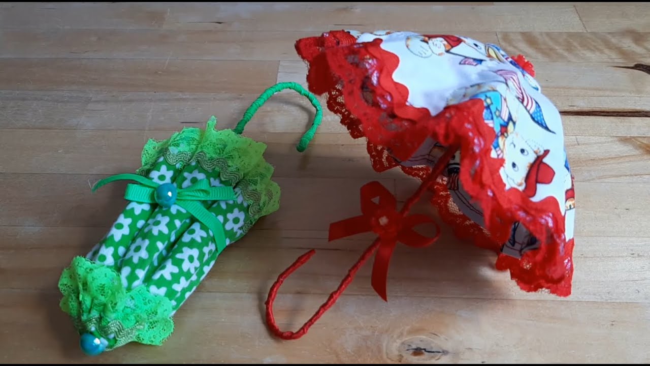 SOMBRINHA DE PANO PARA BONECAS ❤️ (passo a passo)