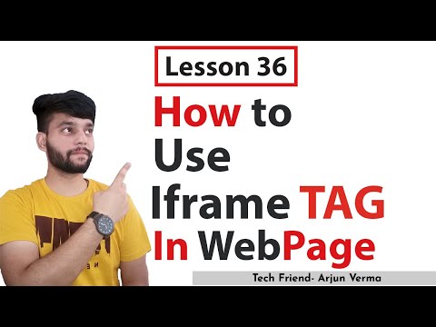 Lesson 36 | How to use Iframe In HTML Web-page | Embed Iframe Code In HTML | TechFriend Solutions...