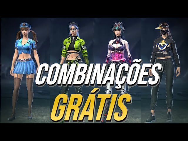 COMBINAÇÕES DE SKINS FEMININA NO FREE FIRE COM O