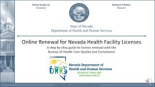 Online License Renewal Tutorial for Nevada Health Facilities screenshot 5