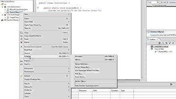 HOW TO MOVE A CLASS FROM ONE PACKAGE TO ANOTHER PACKAGE IN ECLIPSE DEMO