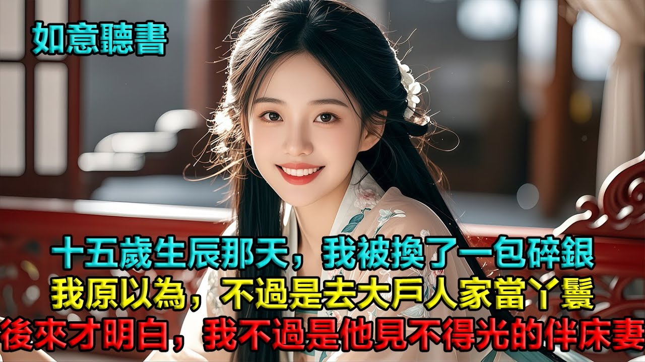 十五歲生辰那天，我被換了一包碎銀。我原以為，不過是去大戶人家當丫鬟。直到被抬進少爺的房裡，臉上蒙着紗巾，我才明白。我是被買來做伴床妻的，他總想揭開這層紗。可他不知道，這層面紗揭開的剎那，便是我的死期