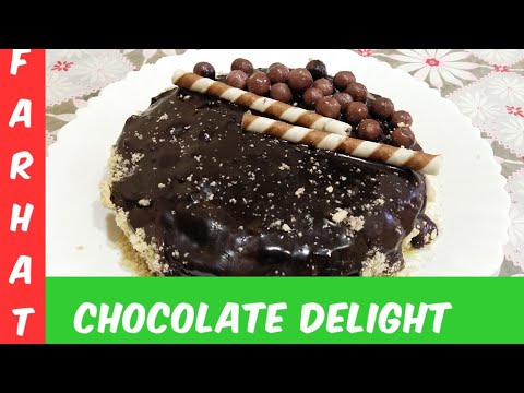 Chocolate Delight | Cake without oven | Moist and rich chocolate cake ...