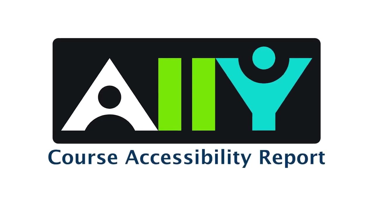 Ally Course Accessibility Report Tutorial