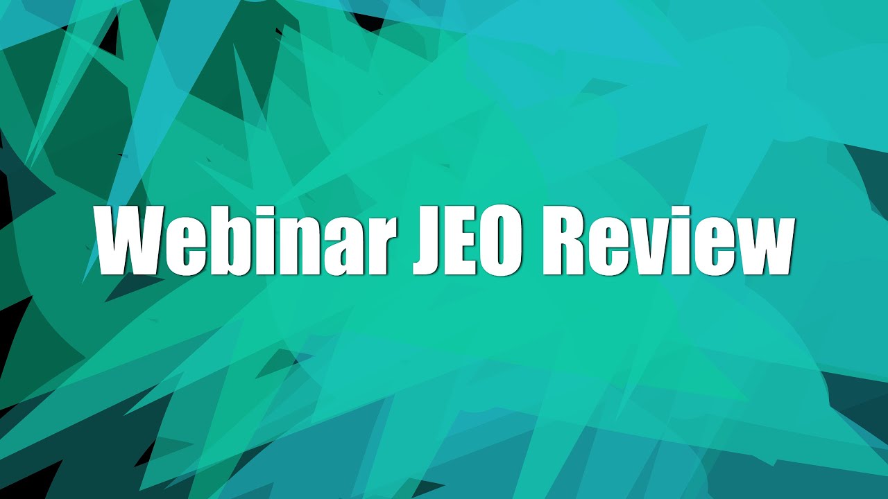 Webinar JEO Review