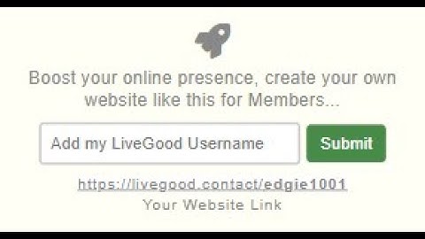 Create Your Own LiveGood Website