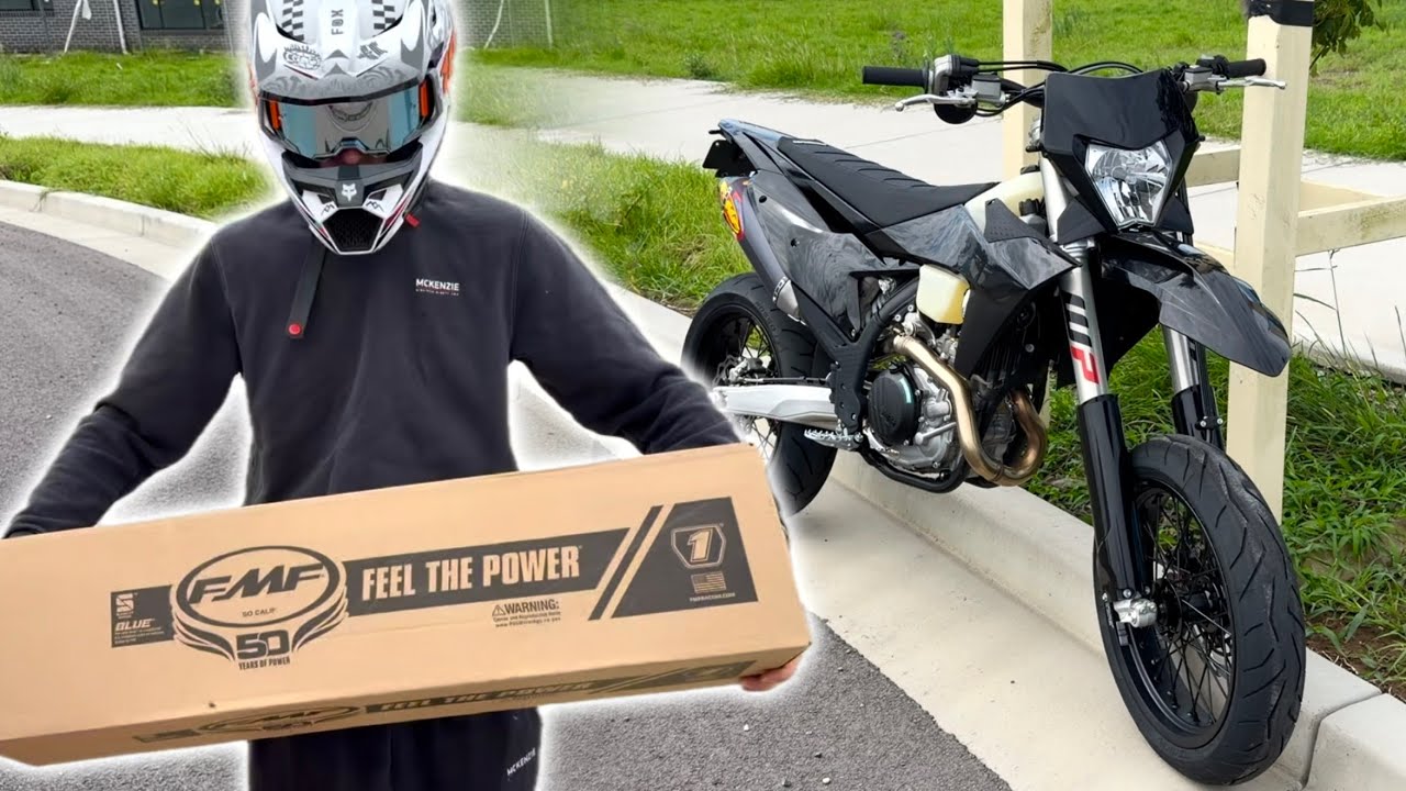 KTM Supermoto Build | FMF Exhaust & Plastics