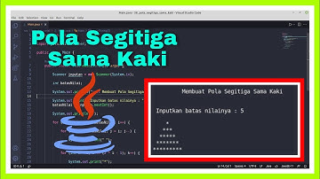 Membuat Pola Segitiga Sama Kaki dengan Bintang | Java