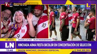 🔴 #EsNoticiaAhora 🔴 Selección peruana llegó a saludar a hinchas en banderazo. ❤️ 🇵🇪