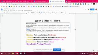 Welcome to Week 7