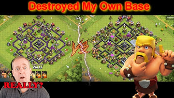 Clash Of Clans : OMG! Attacking My Own Base (Making FUN)