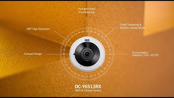 IDIS 5MP IR Super Fisheye Compact (DC-Y6513RX)