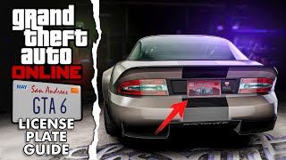 GTA Online NEW Feature: License Plate Creator (HOW TO CREATE CUSTOM LICENSE PLATES)