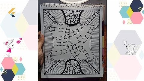 Zentangle pattern part 28| Beginners friendly| SoftLine Studio