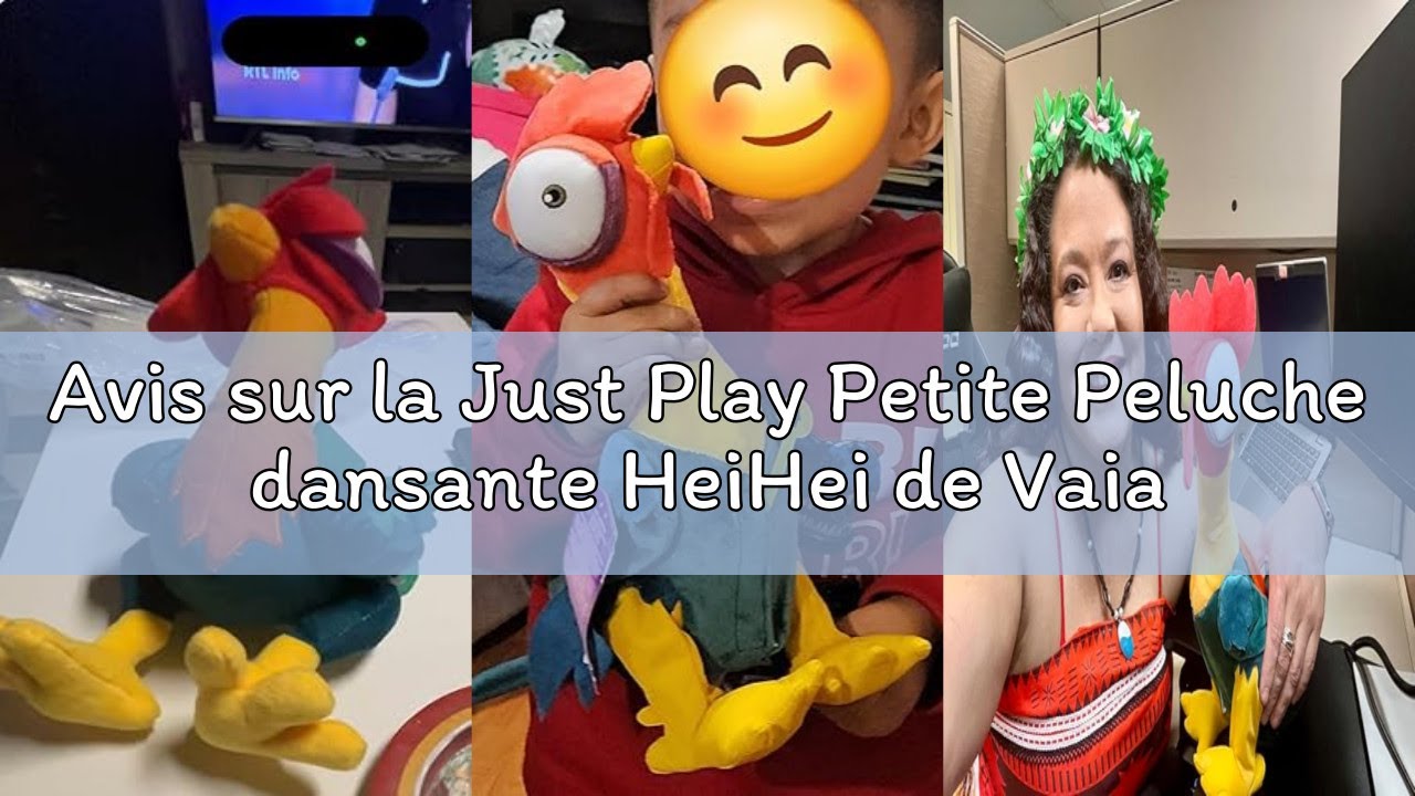 Just Play Petite Peluche dansante HeiHei de Vaiana de 28 cm de Haut avec Effets sonores, Animaux en Peluche, Jeux d'Imitation, Jouets pour Enfants de 3 Ans et Plus