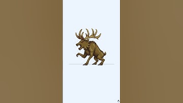 Elk Monster Pixel Art Timelapse | #pixelart #art #gamedev #indiedev