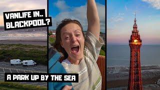 VAN LIFE IN BLACKPOOL… the tower, pleasure beach, and a motorhome park up by the sea. screenshot 4