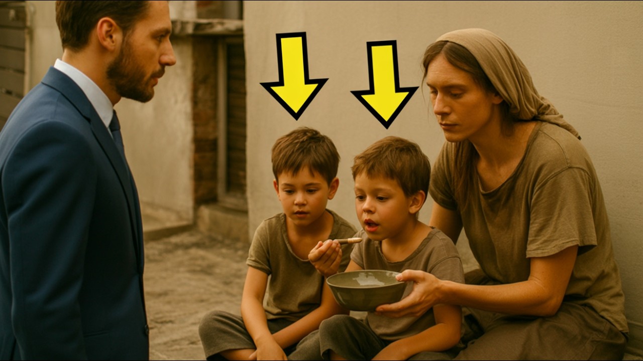 МИЛИАРДЕРЪТ ОТИДЕ В КВАРТАЛА ОТ ДЕТСТВОТО СИ И ВИДЯ БИВШАТА СИ ДА ХРАНИ ДВАМА ИДЕНТИЧНИ С НЕГО