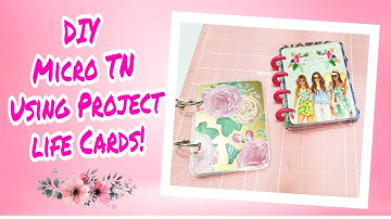 How to make your own micro notebook using project life cards and card stock | Tutorial Tuesday