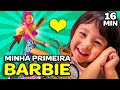 MINHA PRIMEIRA BARBIE!! SURPRESA DA MAMÃE! (amei!)