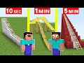 NOOB vs PRO: ROLLER COASTER BUILD CHALLENGE Minecraft Like Maizen Mikey And JJ