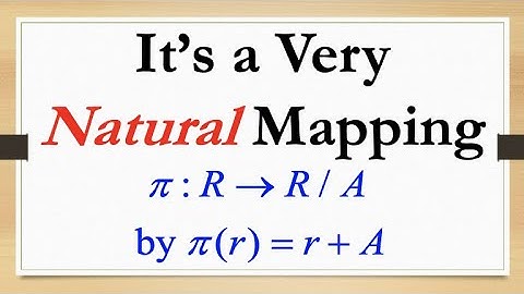 Any Ideal A in R is the Kernel of the Natural Projection Ring Homomorphism onto the Factor Ring R/A