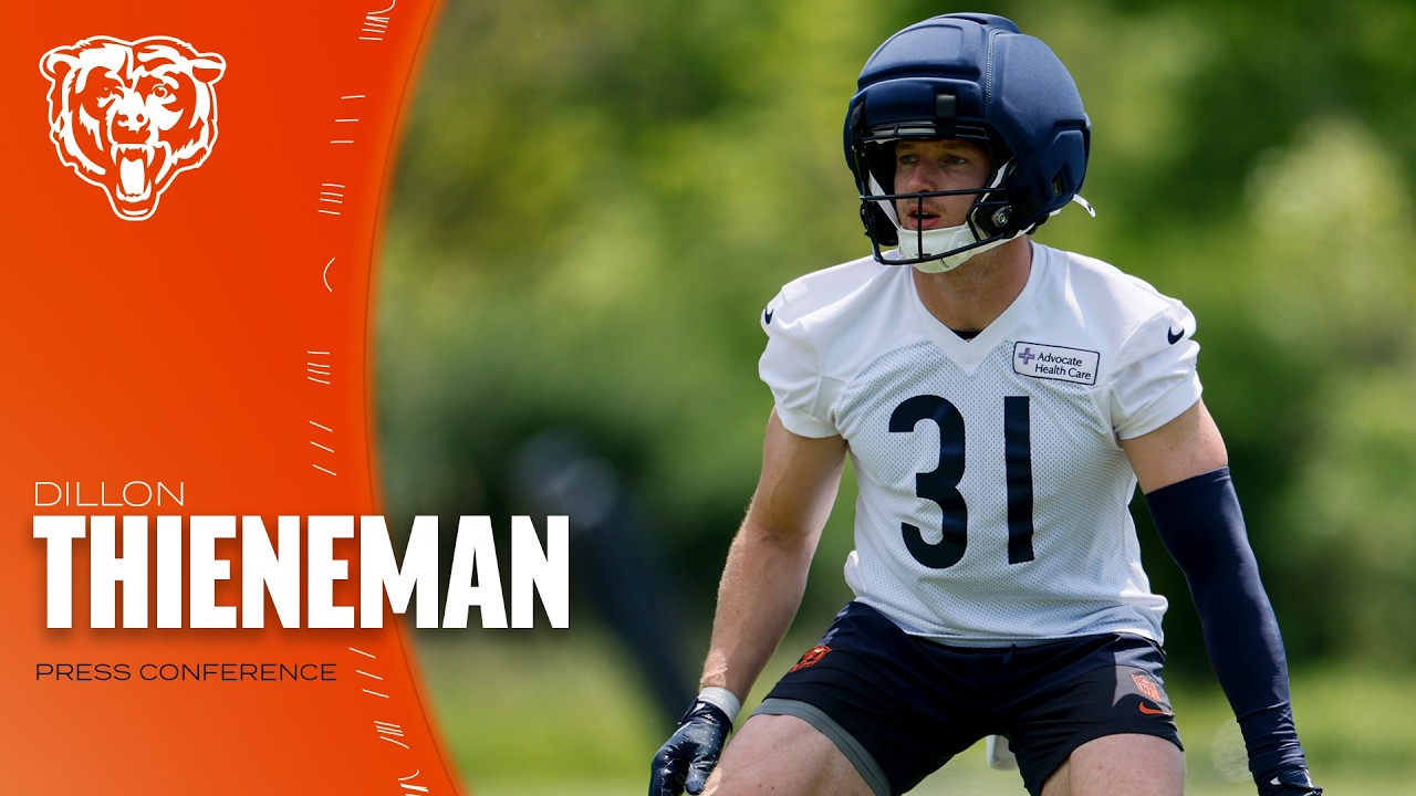 Dillon Thieneman reflects on first Bears offseason | Press Conference Dillon Thieneman reflects on first Bears offseason | Press Conference