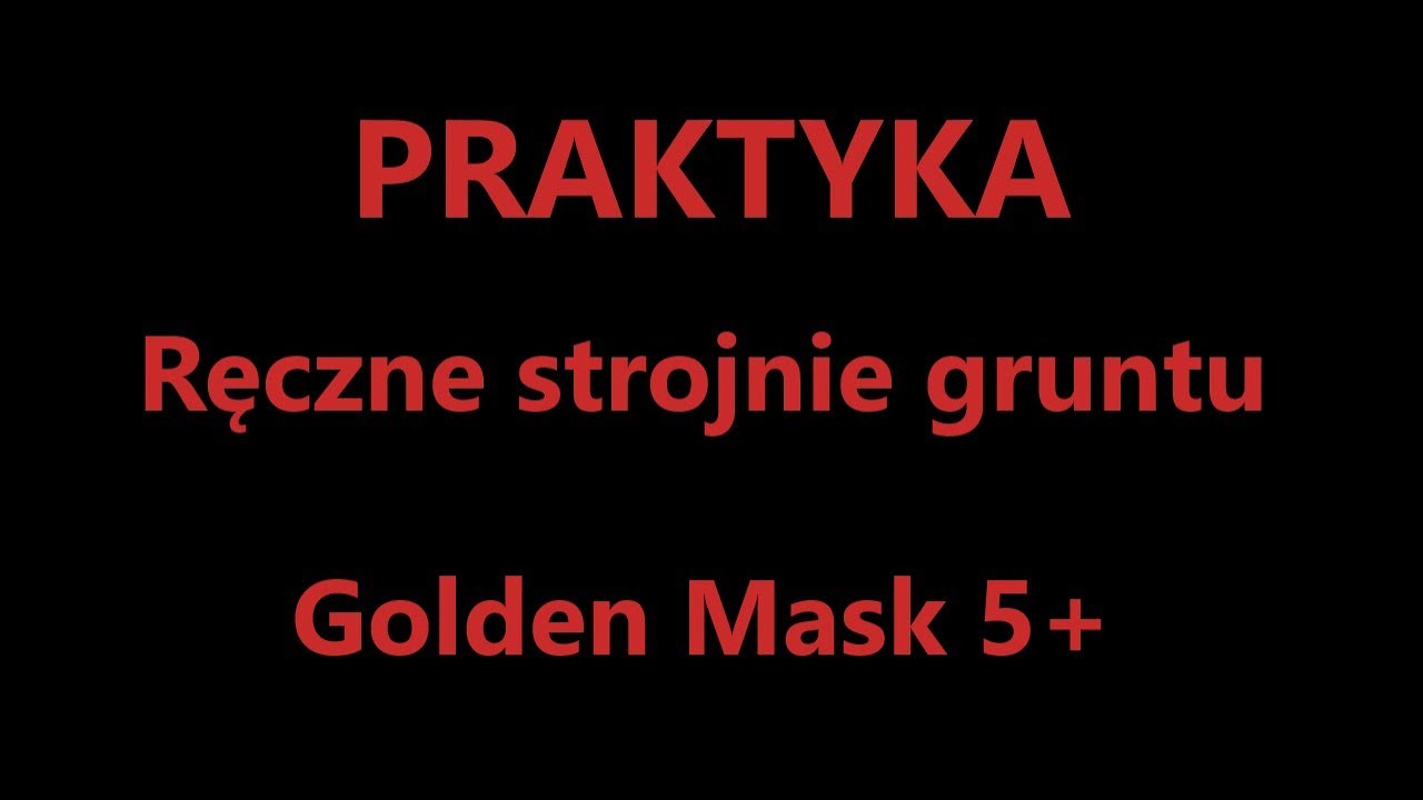 Golden mask 5+ ręczne strojenie do gruntu - manual ground balance ( tesoro tejon , gmp , deus itp  )