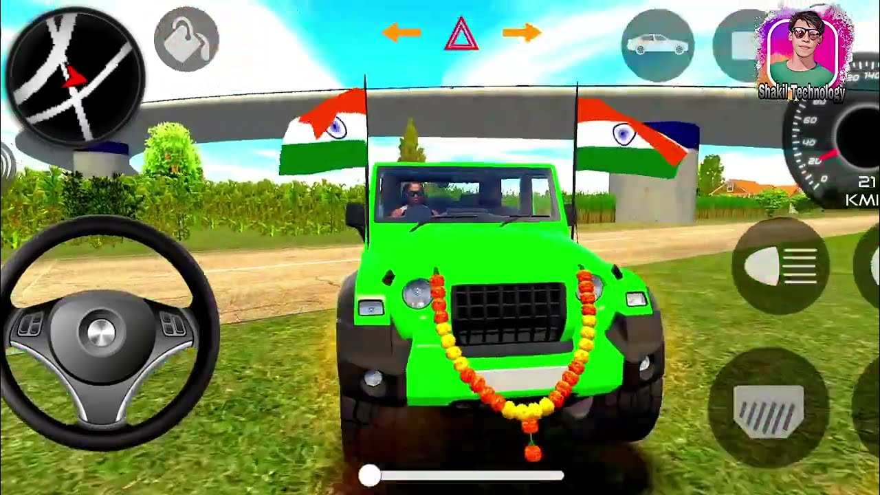 Indian Thar Modified Car Simulator Gameplay