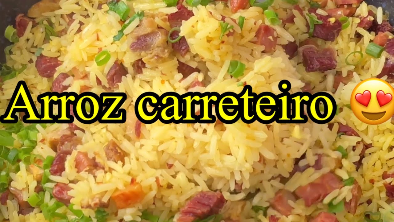 Arroz carreteiro fácil de fazer e super delicioso