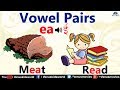 Learn English ~ Introduction to vowel Pairs - ea | English Grammar For Kids