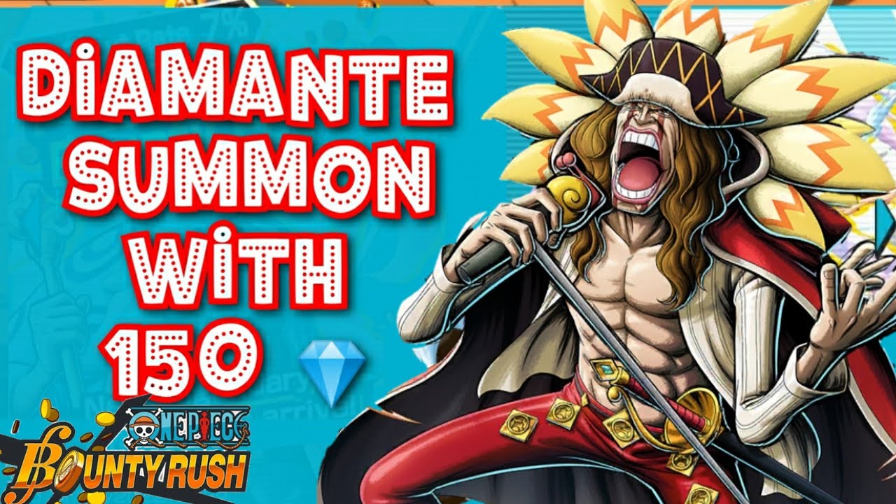 Summoning Diamante with 150 Diamonds One Piece Bounty Rush YouTube