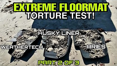 Weathertech vs Husky Liner vs Aries! FLOORMAT Showdown! Part 2: Sand and Mud!